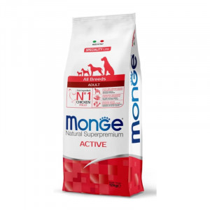 MONGE DOG ALL ACTIVE CHICKEN sausā suņu barība Vista 12kg